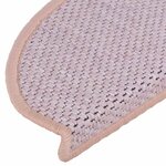 vidaXL Tapis d'escalier autocollants 30 Pièces 65x21x4 cm rose