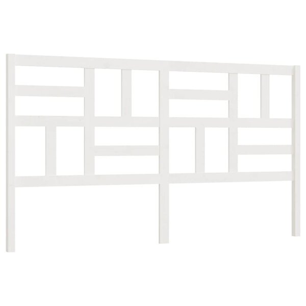 vidaXL Tête de lit Blanc 186x4x104 cm Bois massif de pin