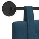 vidaXL Tête de lit suspendue Bleu Velours