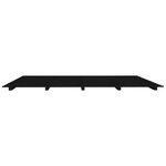 vidaXL Cadre de lit Noir 200x200 cm Bois de pin massif