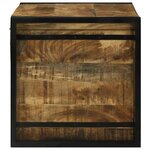 vidaXL Boîte de rangement 80 x 50 x 50 cm Bois de mangue brut
