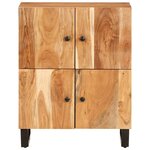 vidaXL Buffet avec 4 portes 60x33x75 cm bois massif d'acacia