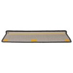 vidaXL Tapis d'escalier 15 pièces 65 x 21 x 4 cm Gris foncé Bord rectangulaire