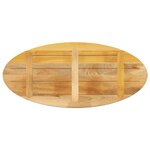 vidaXL Dessus de table 100x40x2 5 cm ovale bois massif de manguier