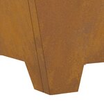 vidaXL Foyer Carré 60x60x30 cm en Acier Résistant aux Intempéries