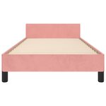 vidaXL Cadre de lit sans matelas rose 80x200 cm velours