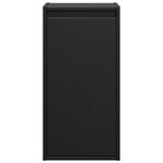 vidaXL Armoires murales 2 Pièces Noir 30x30x60 cm Bois de pin massif