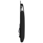 vidaXL Tête de lit suspendue Noir Tissu