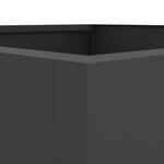 vidaXL Jardinière noir 52x48x75 cm acier