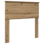 vidaXL Cadre de lit Chêne artisan 75 x 190 cm Bois d'ingénierie