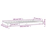 vidaXL Cadre de lit sans matelas 75x190 cm bois de pin massif