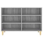 vidaXL Buffet sonoma gris 103 5x35x70 cm bois d'ingénierie