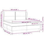 vidaXL Sommier à lattes de lit avec matelas Bleu 200x200 cm Tissu