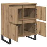 vidaXL Buffet 2 Pièces Chêne artisanal 60 x 35 x 70 cm