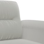 vidaXL Ensemble de canapés 2 Pièces coussins gris clair tissu microfibre
