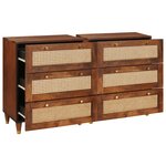 vidaXL Ensemble de Meubles de Rangement 2 Pièces Marron 60 x 33.5 x 75 cm