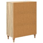 vidaXL Armoire à tiroirs Chêne Sonoma 66 x 34 5 x 90 cm