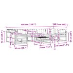 vidaXL Ensemble de canapés d'extérieur 8 pc Blanc et Beige
