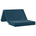 vidaXL Canapé-lit pliable 100 x 67 x 45 cm Bleu