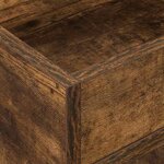 vidaXL Table d'appoint 2 Pièces Chêne fumé 30 x 30 x 56 cm