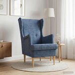 vidaXL Fauteuil Bleu ARES