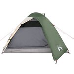 vidaXL Tente de camping à dôme 3 personne vert imperméable