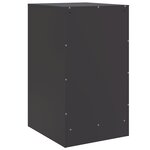 vidaXL Tables de chevet 2 Pièces noir 34 5x39x62 cm acier