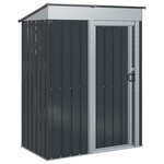 vidaXL Cabanons de jardin Anthracite 137 x 81 x 180 cm Métал