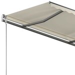 vidaXL Auvent manuel rétractable sur pied 350x250 cm Crème