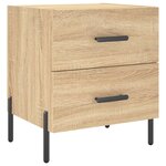 vidaXL Table de chevet chêne sonoma 40x35x47 5 cm bois d’ingénierie