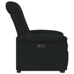 vidaXL Fauteuil inclinable électrique noir tissu