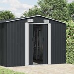vidaXL Abri de jardin Anthracite 257x779x181 cm Acier galvanisé
