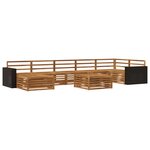 vidaXL Ensemble de canapés d'extérieur 8 pc Naturel