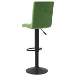 vidaXL Tabourets de bar lot de 2 vert foncé velours