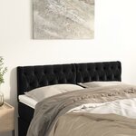 vidaXL Têtes de lit 2 Pièces Noir 80x7x78/88 cm Velours