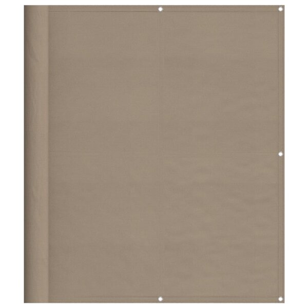 vidaXL Écran de balcon taupe 120x800 cm 100  polyester oxford