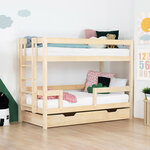 Lit superposé ULURU avec tiroir sommier - naturel