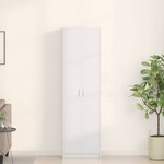 vidaXL Armoire avec étagère Blanc 55 x 25 x 189 cm Bois d'ingénierie
