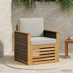 vidaXL Sofa de milieu extérieur Naturel