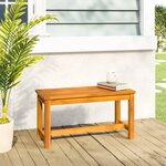 vidaXL Banc de jardin 80x35x45 cm bois massif d'acacia