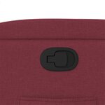 vidaXL Fauteuil inclinable Rouge bordeaux Tissu