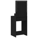 vidaXL Table de Toilette Chêne noir 50 x 41 x 135 cm Bois d'ingénierie