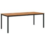 vidaXL Ensemble de Salle à Manger de Jardin 9 Pièces en Bois Massif d'Acacia et Métal