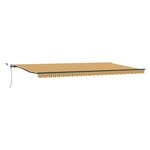 vidaXL Store Rétractable Automatique avec Rayures Multicolores LED 600x300 cm