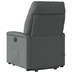 vidaXL Fauteuil de massage inclinable Gris foncé Tissu