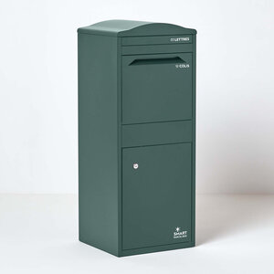 Boîte à colis incurvée 1 porte Large Vert foncé Acier galvanisé SMART PARCEL BOX™