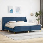 vidaXL Cadre de lit avec matelas avec tête de lit Polyester