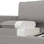 vidaXL Canapé Gris clair 156 x 81 x 87 5 cm Tissu