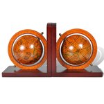 vidaXL Serre-livre Globe 2 Pièces