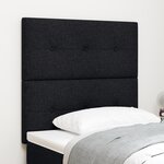 Headboard LED vidaXL Noir 90 cm Tissu